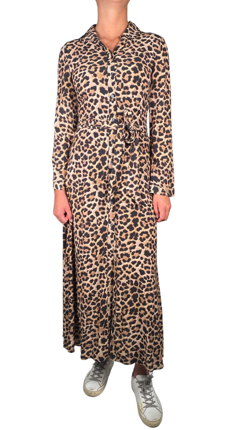 Vestido shops camisero animal print