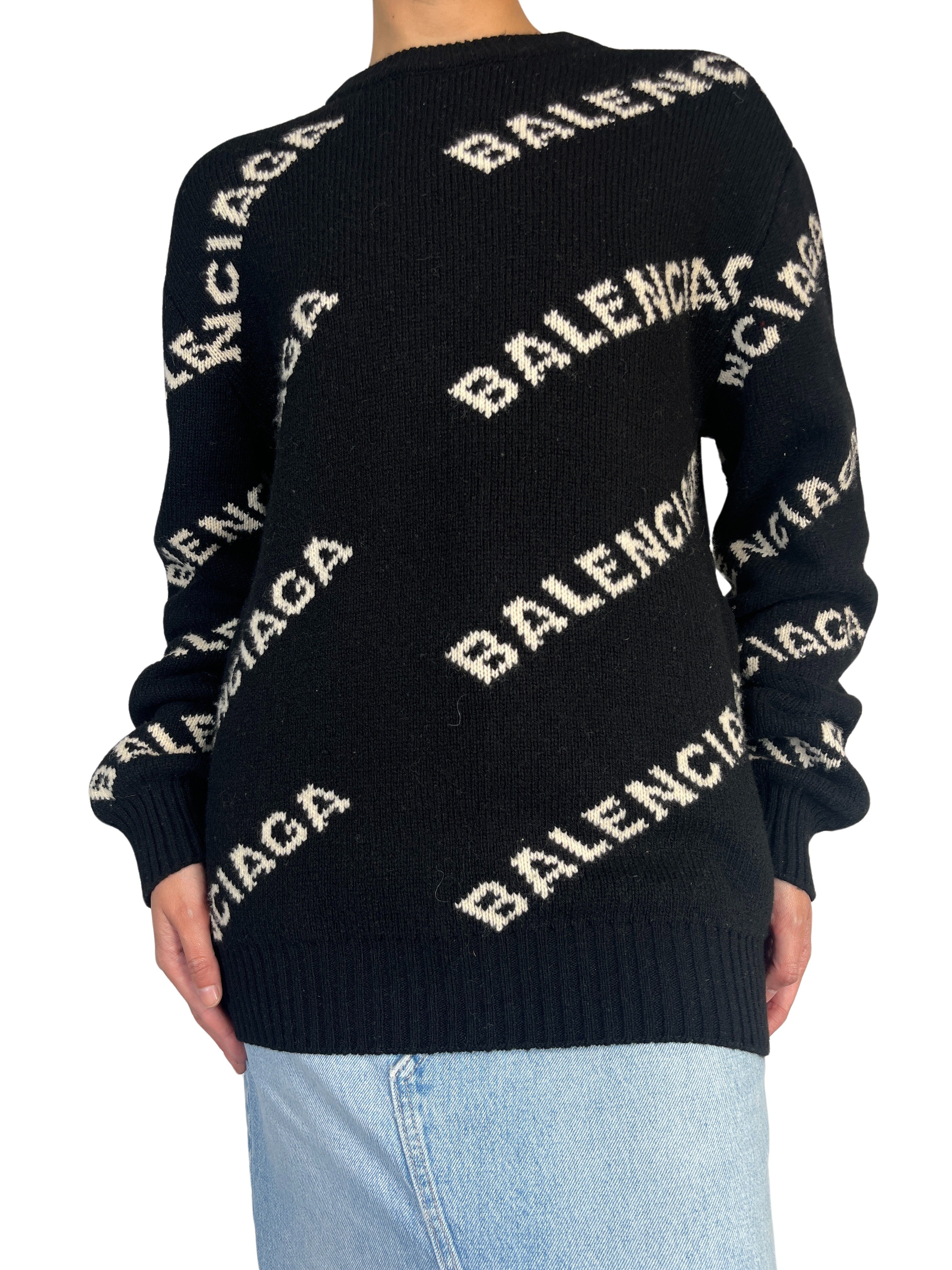 Balenciaga sweater hot sale womens gold