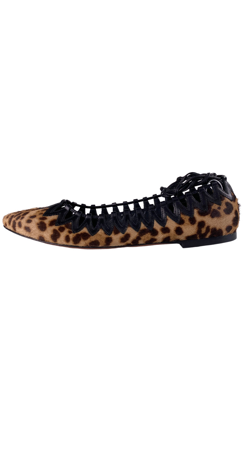 Manoletinas leopardo hot sale