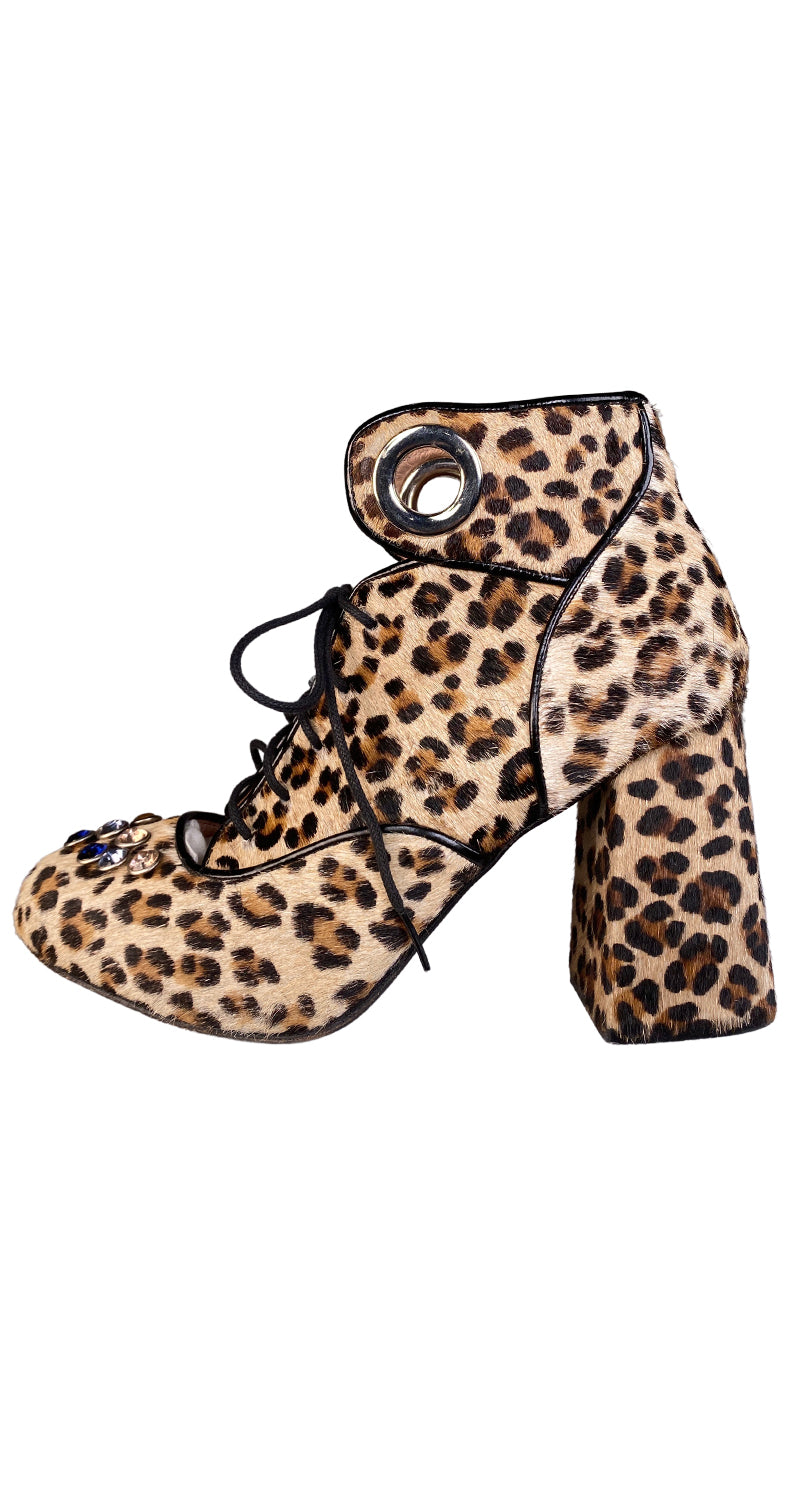 Botines leopardo cheap