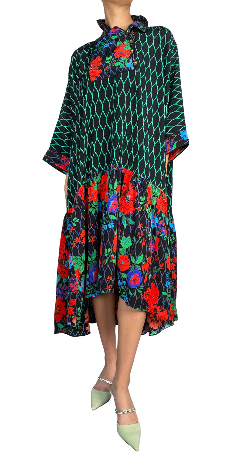 Vestido Seda Kenzo Para H M H M Market People