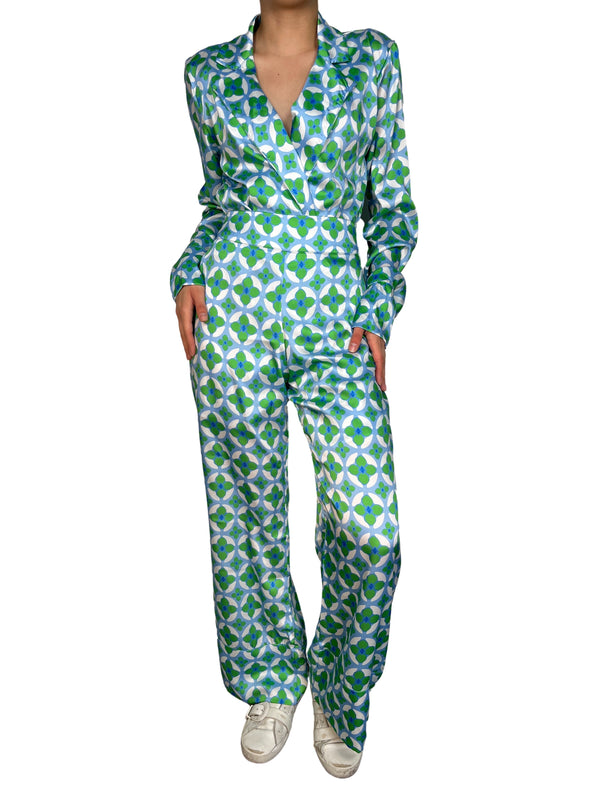 Set Azul Estampado