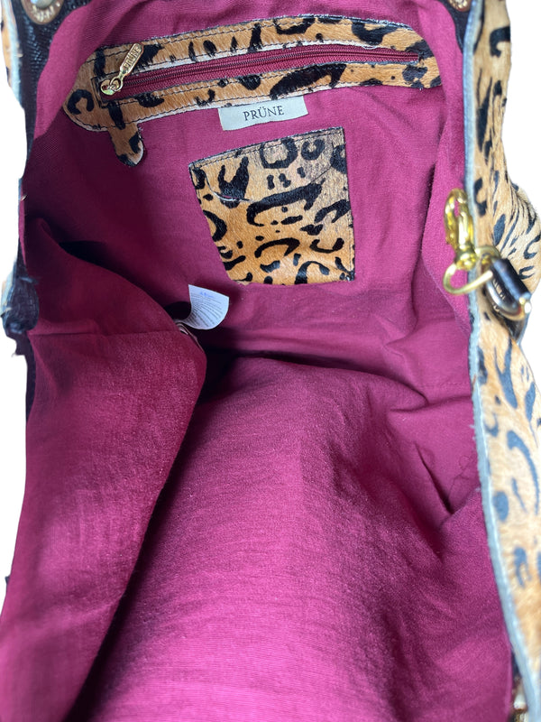 Bolso Cuero Animal Print