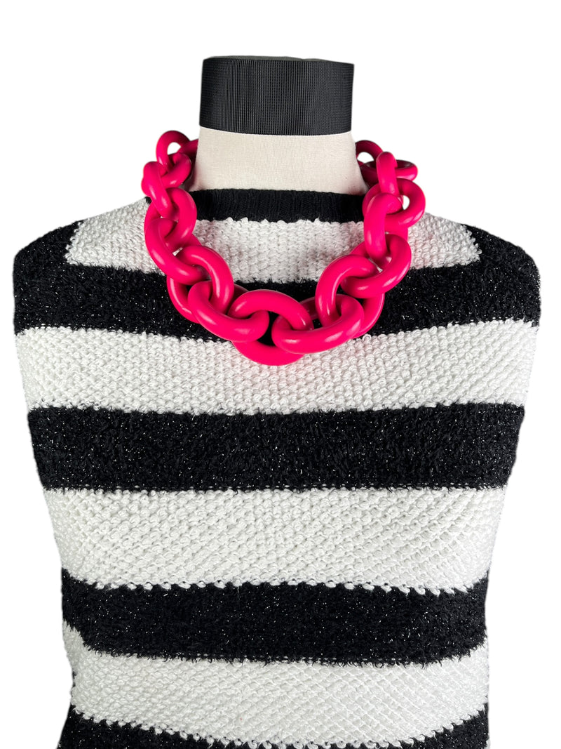 Collar Eslabón Fucsia MP