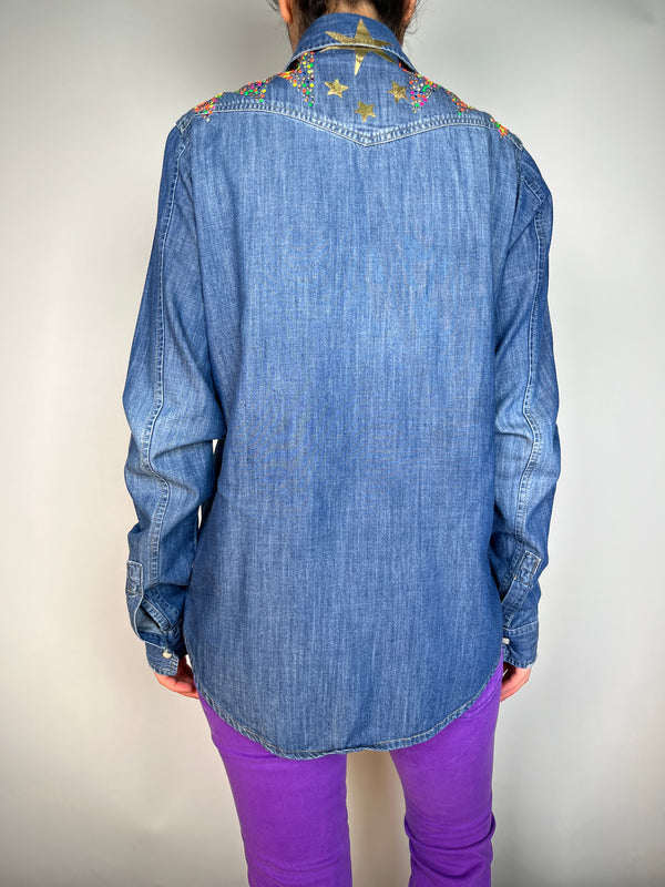 Blusa Denim Stars