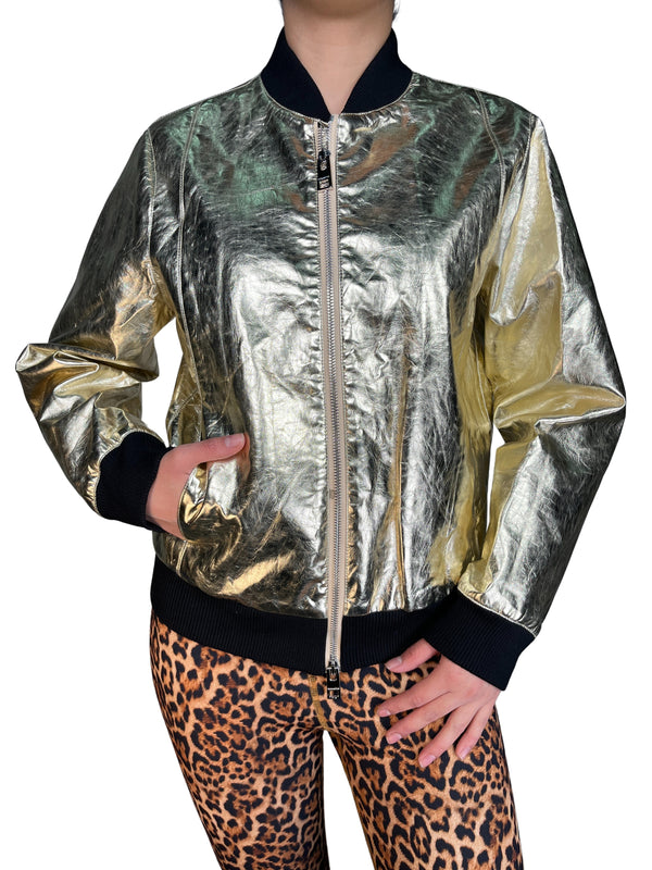 Chaqueta Bomber Cuero