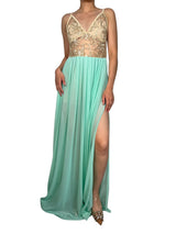 Vestido Verde Top Bordado