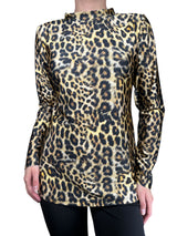 Polera Animal Print Elasticada