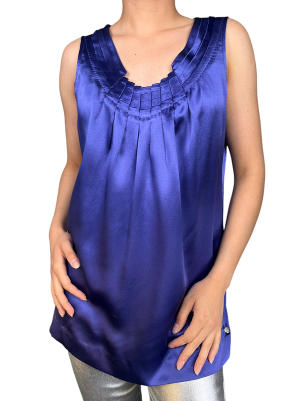 Blusa Seda Navy