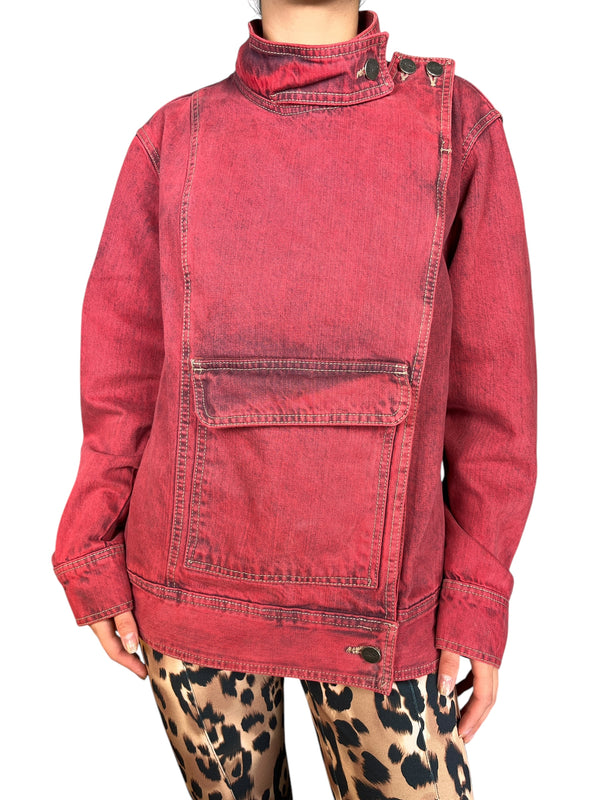 Chaqueta Denim Red Oversize