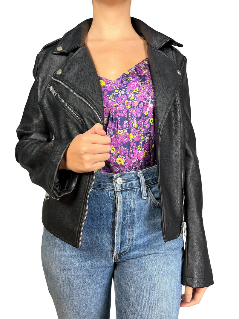 Chaqueta Biker Ecocuero PLUS SIZE