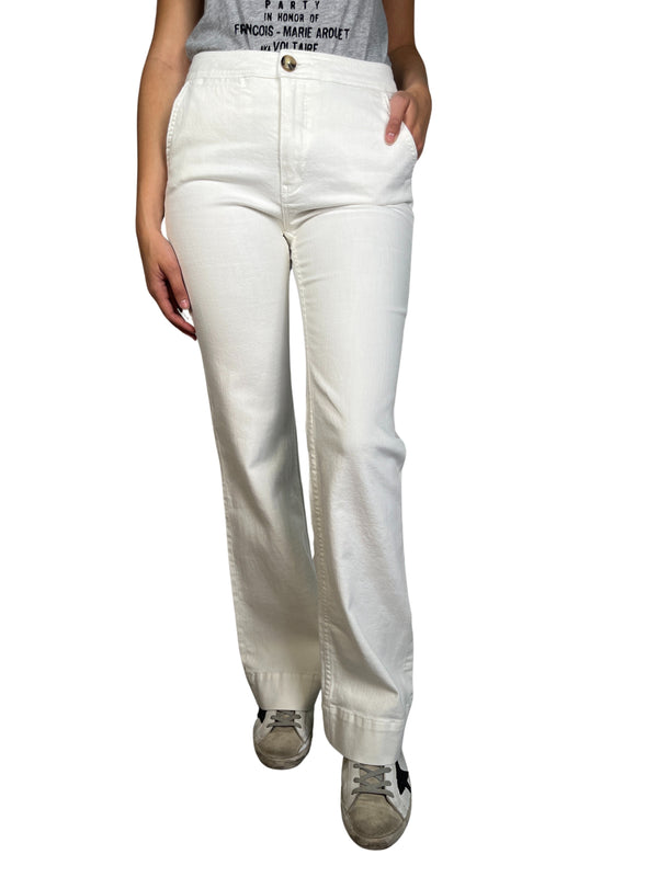 Jeans Blanco High Rise Bootcut