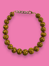 Collar Esferas Animal Print