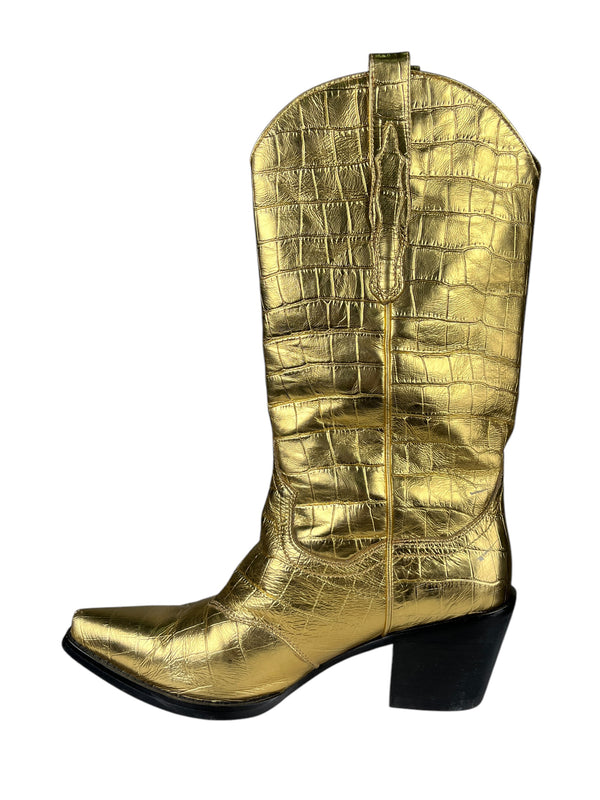 Botas Dagget Gold Croco