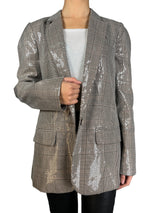 Blazer Pied de poule Lentejuelas