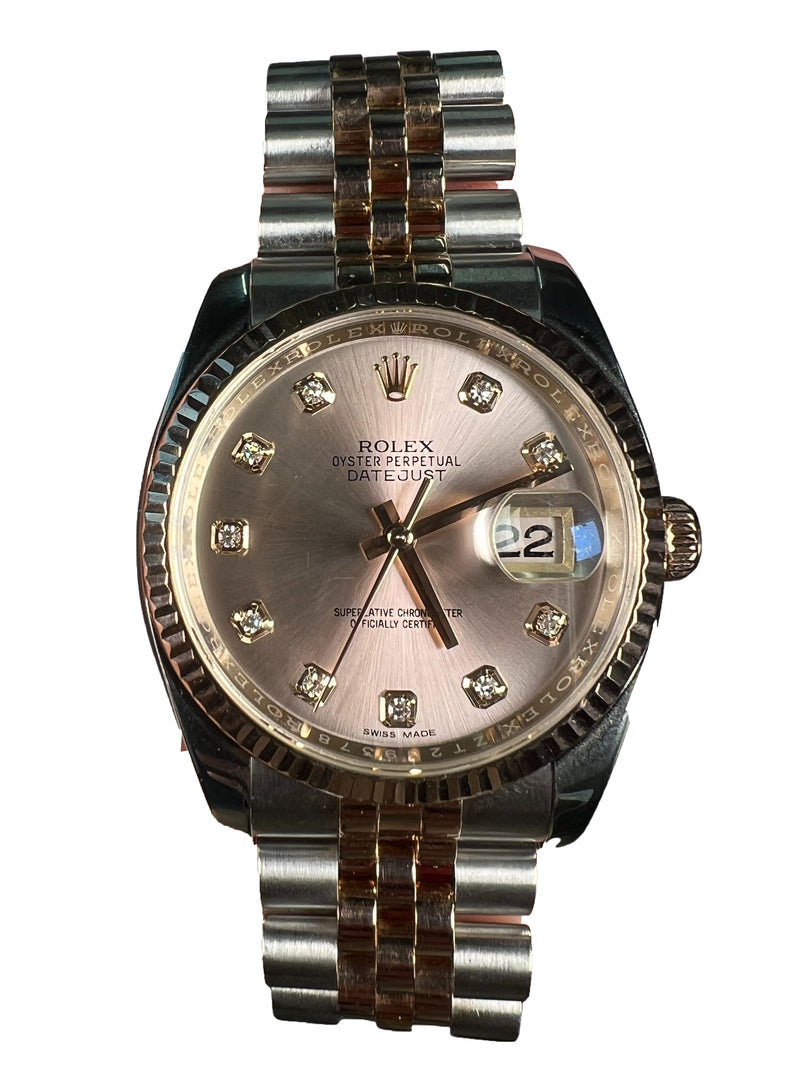 Reloj Datejust 36 Silver Diamond Dial