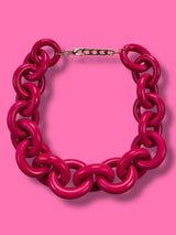 Collar Eslabón Fucsia MP