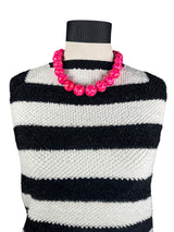 Collar Esferas Fucsia