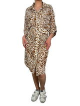 Vestido Seda Animal Print