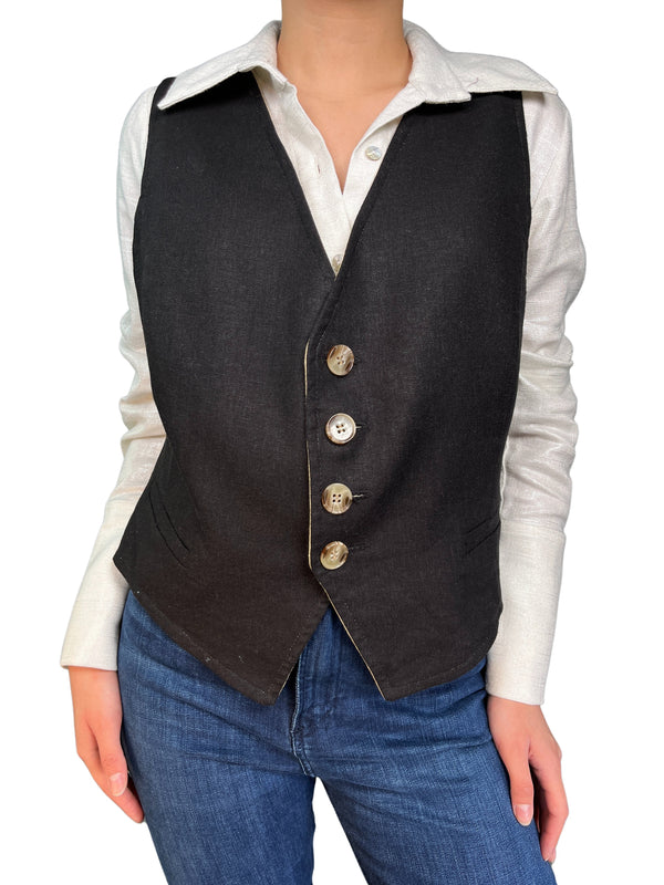 Gilet Lino Reversible