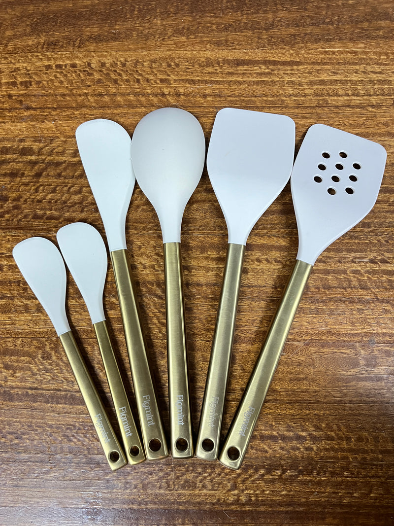 Set Utensilios De Cocina Dorados