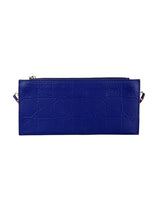 Cartera Cuero Azul