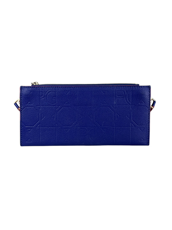 Cartera Cuero Azul