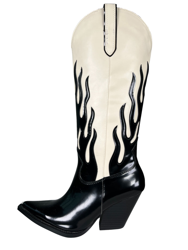 Botas Cowboy Flamas