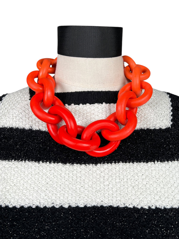 Collar Eslabón Orange Degradé