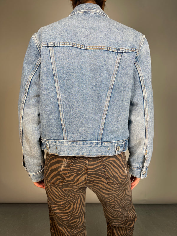 Chaqueta Denim Con Chiporro