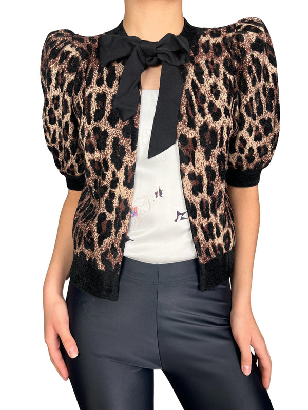 Cardigan Leopard Kitty