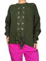 Sweater Verde Trenzado