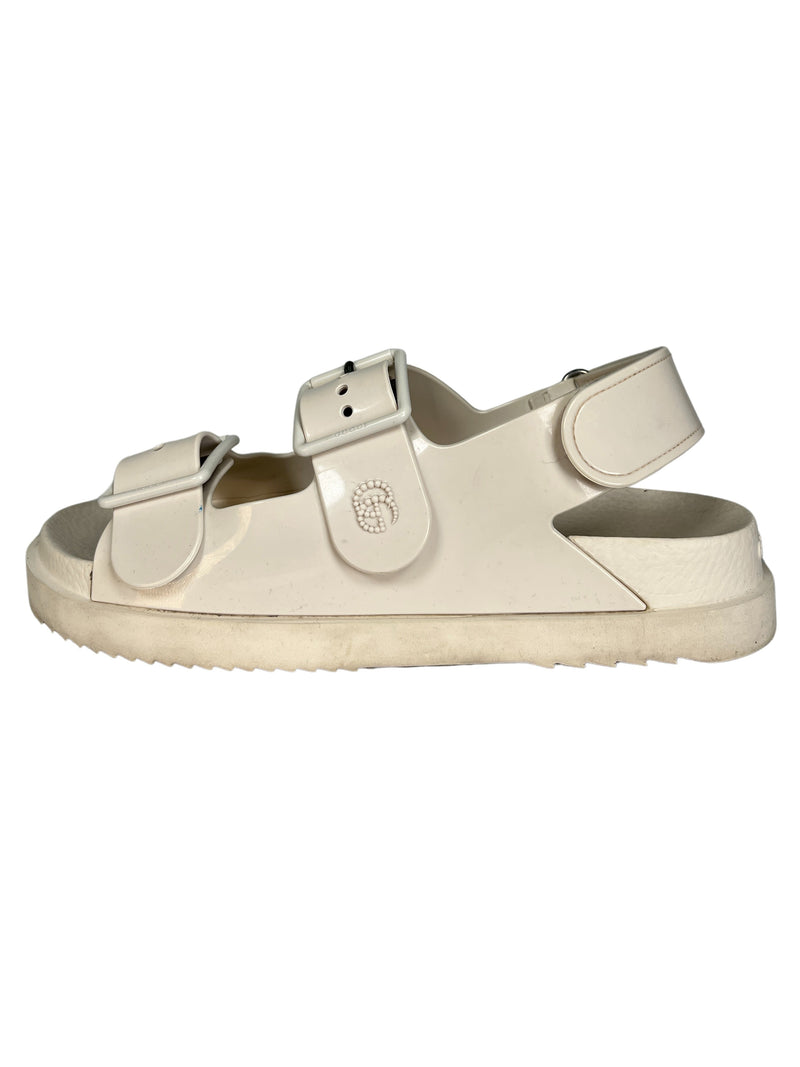 Sandalias Off-White Mini GG in 9050 Dusty White