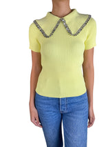 Top Tejido Cuello Brillos