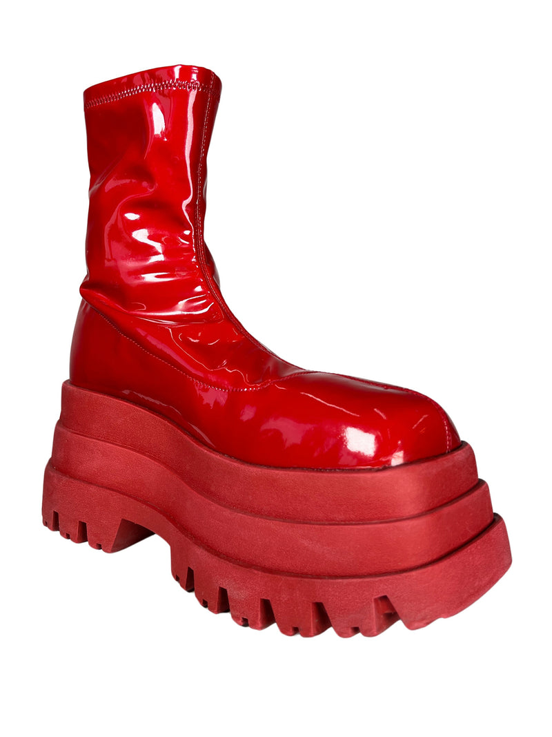 Botines Rojos  Plataforma