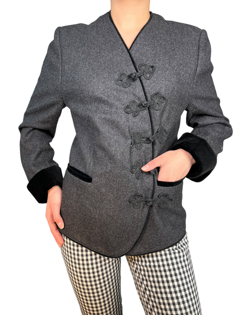 Chaqueta Gris Lana