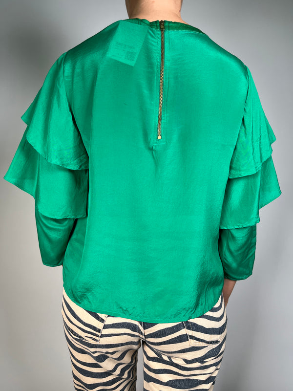 Blusa Verde Seda