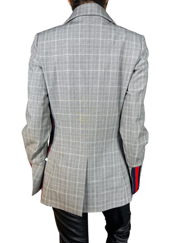 Blazer Gris Cuadros