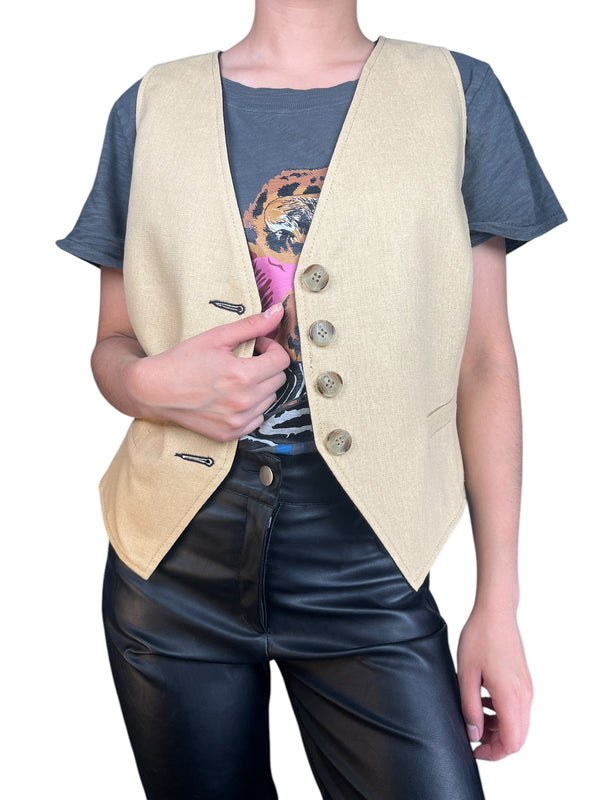 Gilet Lino Reversible