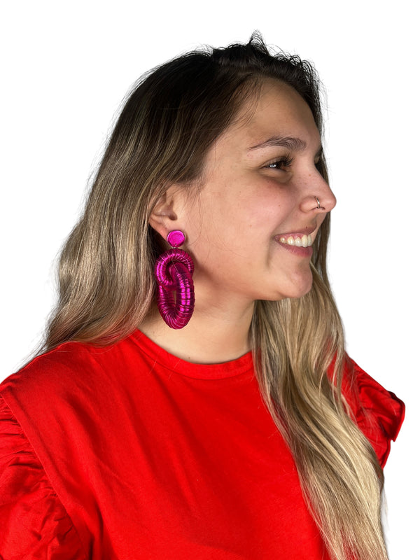 Aros Fucsia Metallic XL