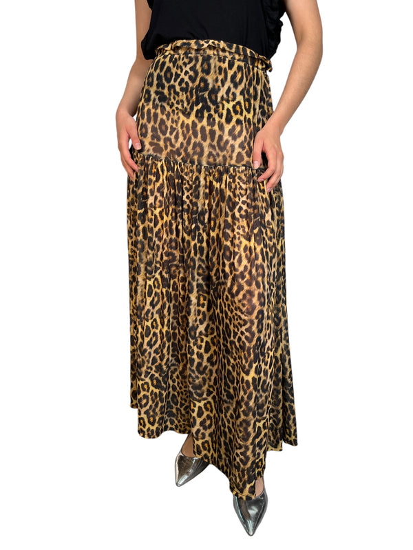 Falda Leopard