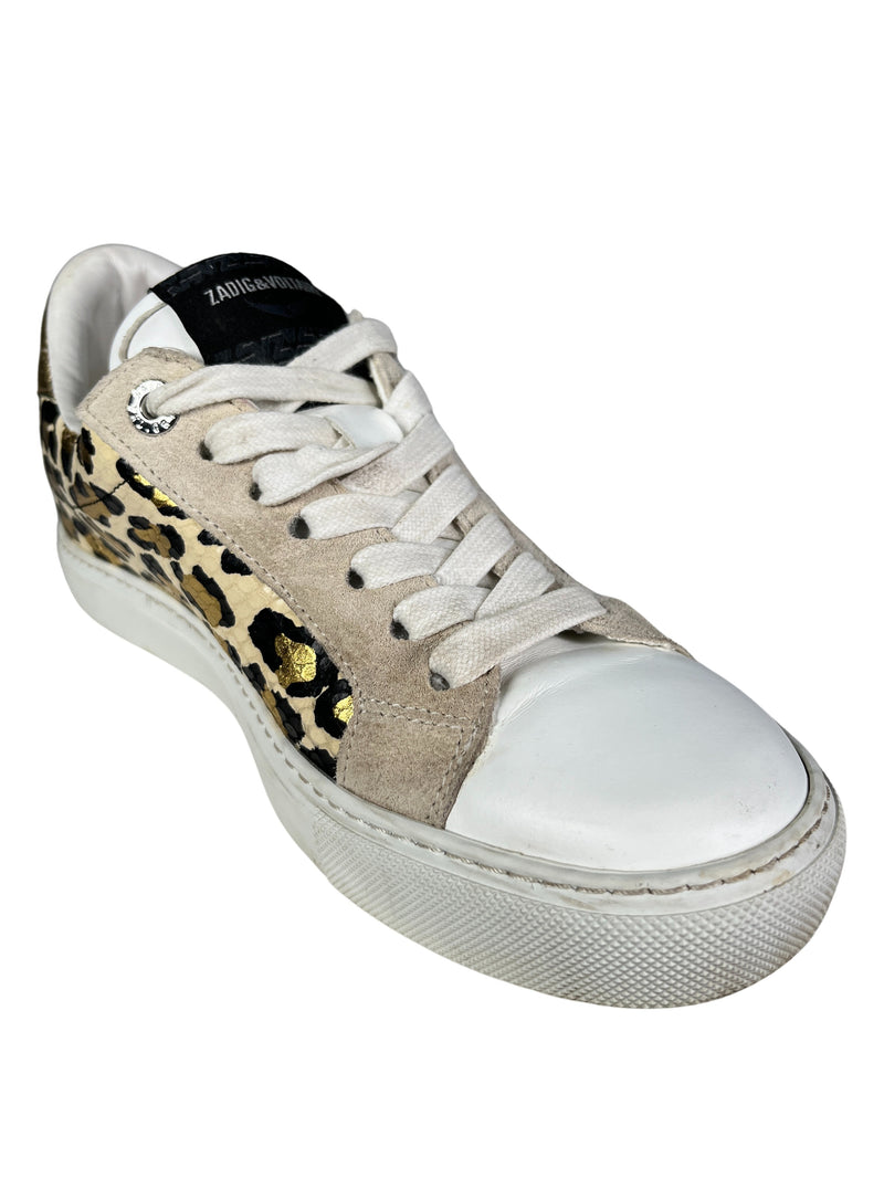 Zapatillas Cuero Animal Print