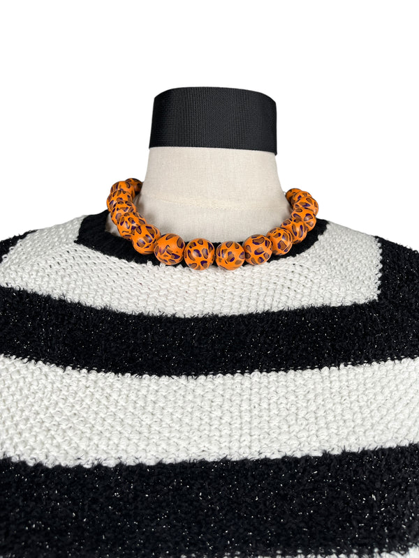 Collar Esferas Animal Print