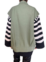 Chaqueta Verde Sin Mangas