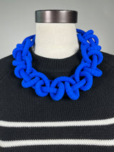 Collar Trenzado Azul M