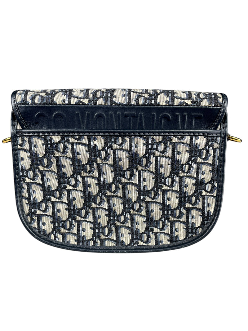 Bolso Mediano Dior Bobby Dior Oblique Jacquard Azul