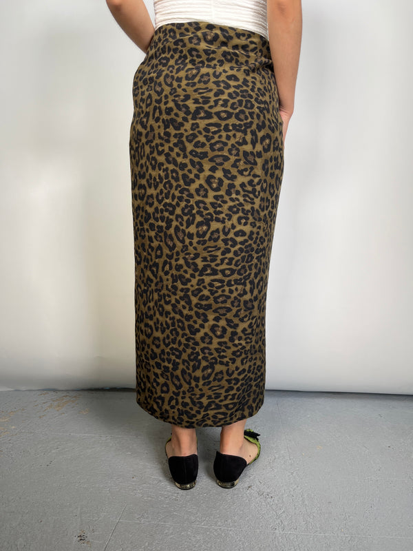 Falda Animal Print Viscosa