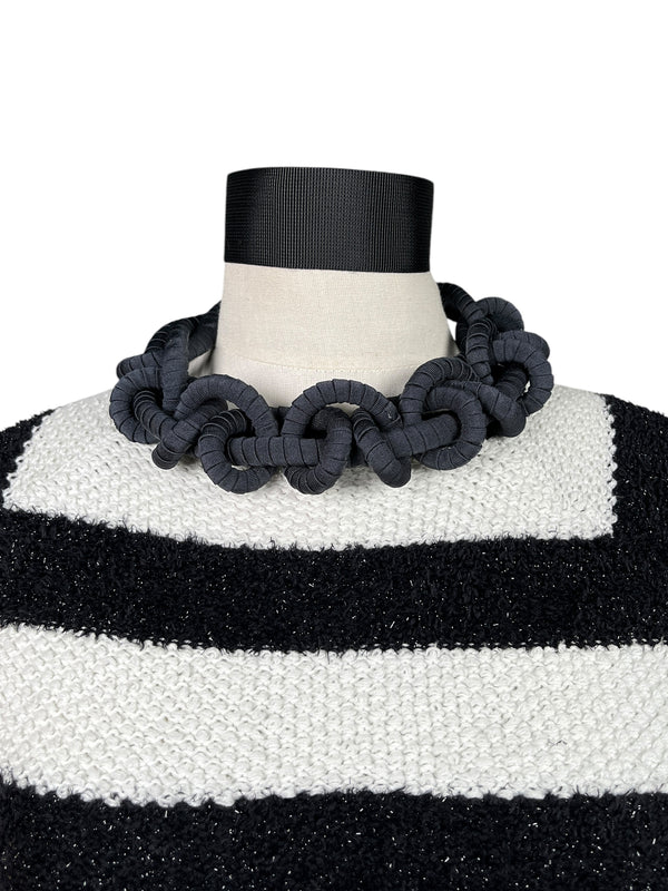 Collar Trenzado Negro