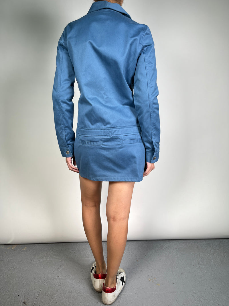 Vestido Denim Azul Cobalto