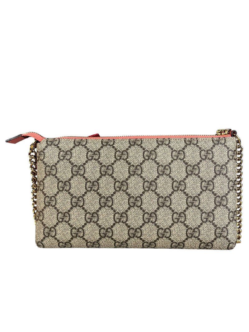 Cartera GG Supreme Monogram Embroidered Face